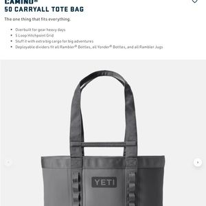 Yeti cooler bag a water proof carried everything